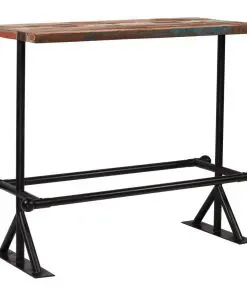 vidaXL Bar Set 5 Piece Solid Reclaimed Wood Multicolour