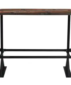 vidaXL Bar Set 7 Piece Solid Reclaimed Wood Multicolour