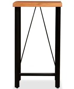 vidaXL Bar Table 60x60x107 cm Solid Acacia Wood