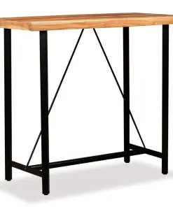 vidaXL Bar Table 120x60x107 cm Solid Acacia Wood