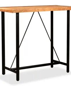 vidaXL Bar Table 120x60x107 cm Solid Acacia Wood