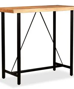 vidaXL Bar Table 120x60x107 cm Solid Acacia Wood