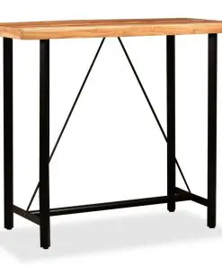 vidaXL Bar Table 120x60x107 cm Solid Acacia Wood