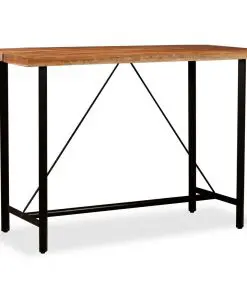 vidaXL Bar Table 150x70x107 cm Solid Acacia Wood