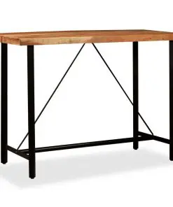 vidaXL Bar Table 150x70x107 cm Solid Acacia Wood
