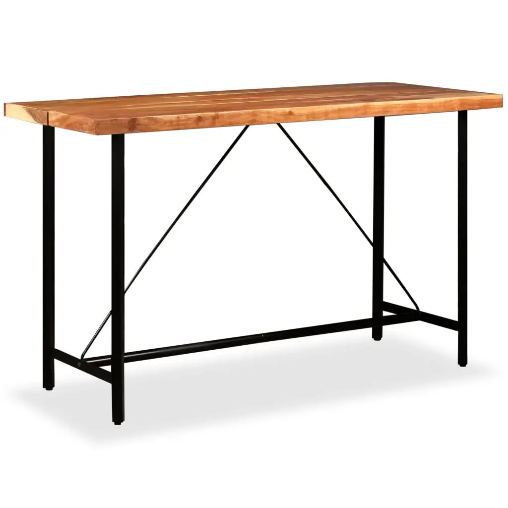 vidaXL Bar Table 180x70x107 cm Solid Acacia Wood