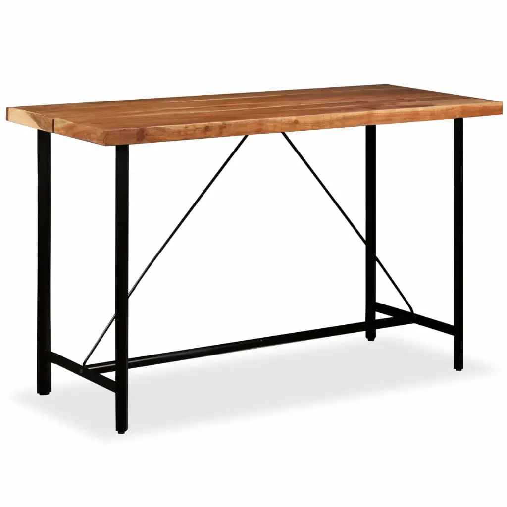 vidaXL Bar Table 180x70x107 cm Solid Acacia Wood