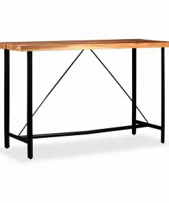 vidaXL Bar Table 180x70x107 cm Solid Acacia Wood