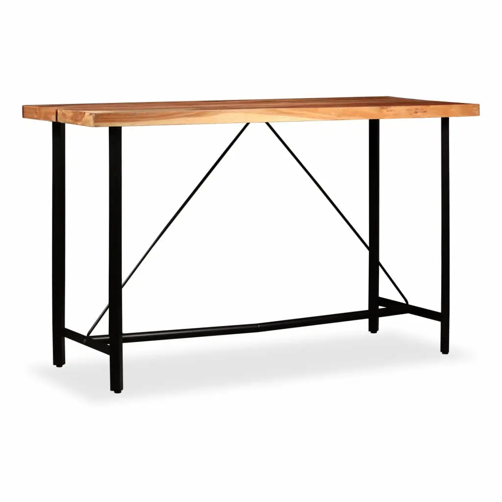 vidaXL Bar Table 180x70x107 cm Solid Acacia Wood
