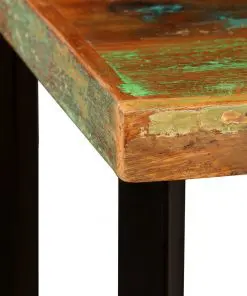 vidaXL Bar Table 60x60x107 cm Solid Reclaimed Wood