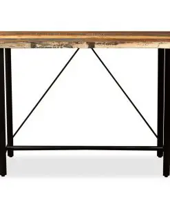 vidaXL Bar Table 120x60x107 cm Solid Reclaimed Wood