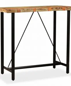 vidaXL Bar Table 120x60x107 cm Solid Reclaimed Wood