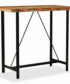 vidaXL Bar Table 120x60x107 cm Solid Reclaimed Wood