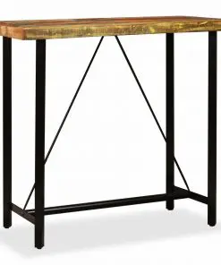 vidaXL Bar Table 120x60x107 cm Solid Reclaimed Wood
