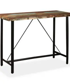 vidaXL Bar Table 150x70x107 cm Solid Reclaimed Wood
