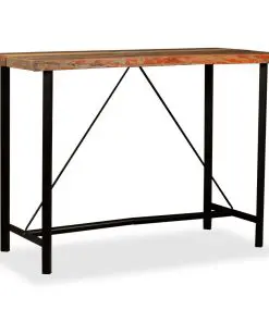 vidaXL Bar Table 150x70x107 cm Solid Reclaimed Wood