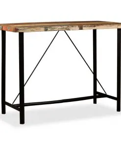 vidaXL Bar Table 150x70x107 cm Solid Reclaimed Wood