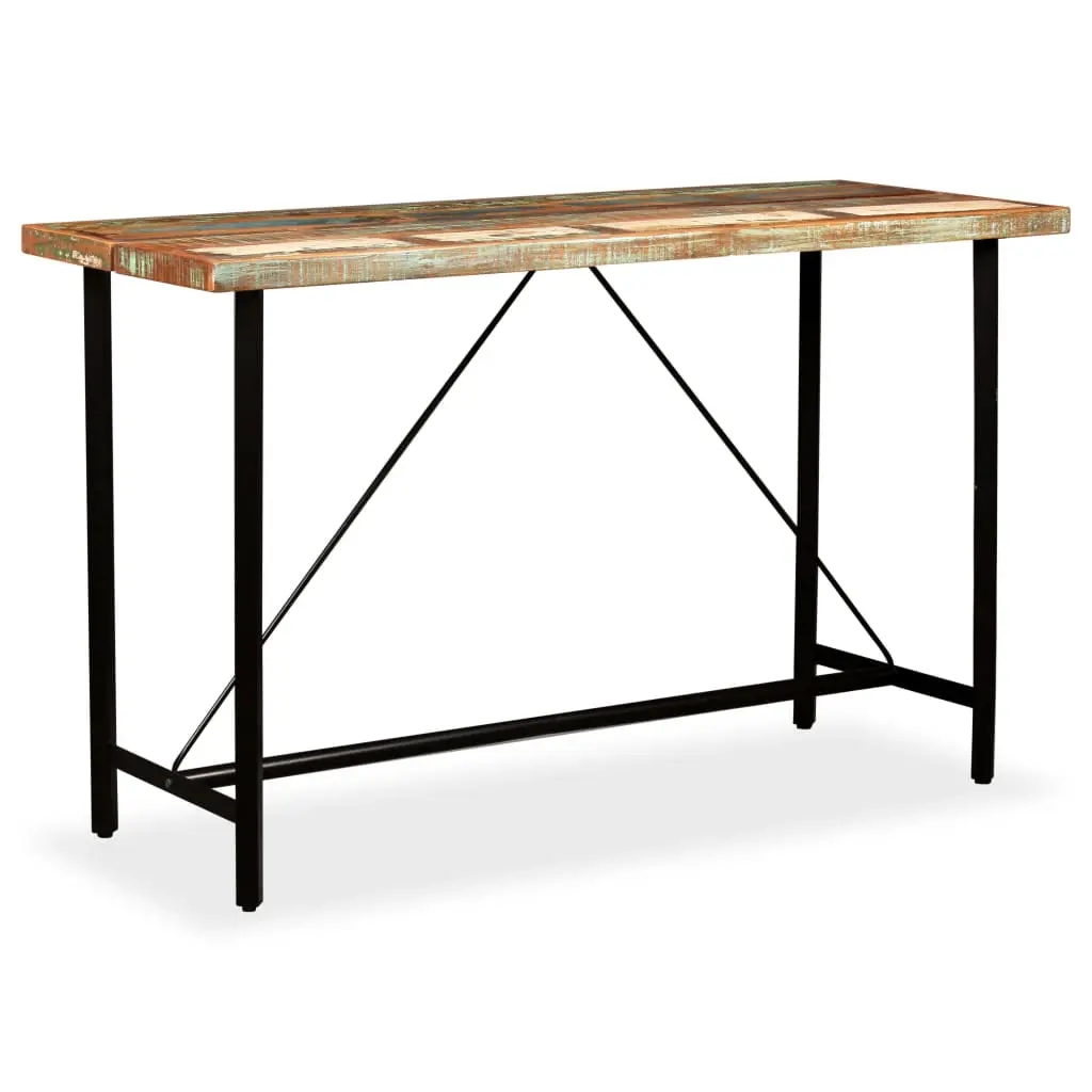 vidaXL Bar Table 180x70x107 cm Solid Reclaimed Wood