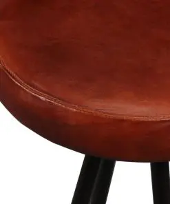 vidaXL Bar Stools 4 pcs Real Leather