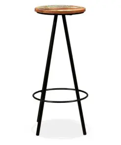 vidaXL Bar Stools 2 pcs Solid Reclaimed Wood