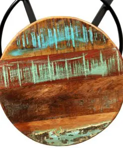 vidaXL Bar Stools 2 pcs Solid Reclaimed Wood