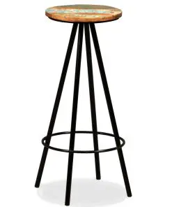 vidaXL Bar Stools 2 pcs Solid Reclaimed Wood