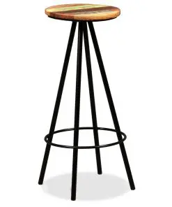 vidaXL Bar Stools 2 pcs Solid Reclaimed Wood
