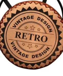 vidaXL Bar Stools 2 pcs Real Leather