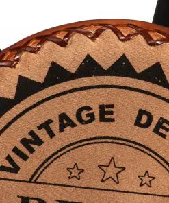 vidaXL Bar Stools 2 pcs Real Leather