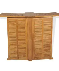 vidaXL Folding Bar Table 155x53x105 cm Solid Teak Wood