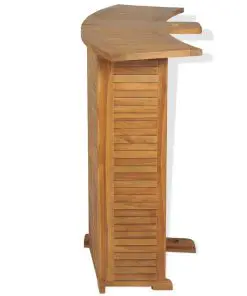 vidaXL Folding Bar Table 155x53x105 cm Solid Teak Wood