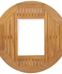 vidaXL Beer Crate Tabletop Teak 70 cm