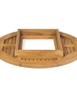 vidaXL Beer Crate Tabletop Teak 70 cm