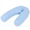 vidaXL Pregnancy Pillow J-Shaped 54×43 cm Blue