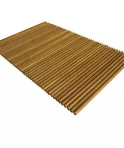 vidaXL Bath Mat Acacia Wood 80×50 cm