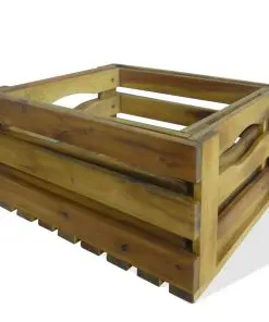 vidaXL Apple Crates 2 pcs Solid Acacia Wood