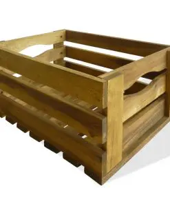 vidaXL Apple Crates 2 pcs Solid Acacia Wood
