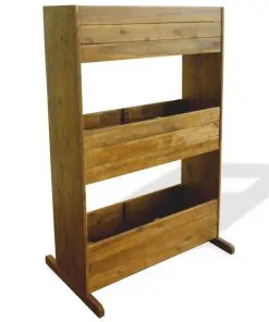 vidaXL 3-Tier Garden Raised Bed Solid Acacia Wood