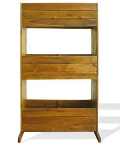 vidaXL 3-Tier Garden Planter Solid Acacia Wood