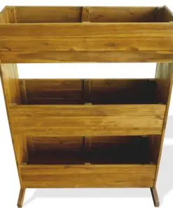 vidaXL 3-Tier Garden Planter Solid Acacia Wood