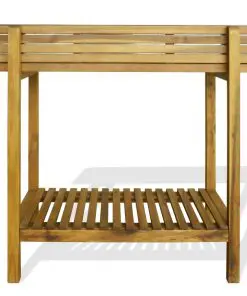 vidaXL Raised Garden Planter Solid Acacia Wood and Zinc