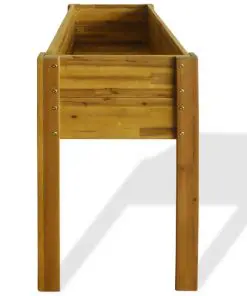 vidaXL Raised Garden Planter Solid Acacia Wood