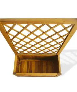 vidaXL Garden Planter with Trellis Solid Acacia Wood
