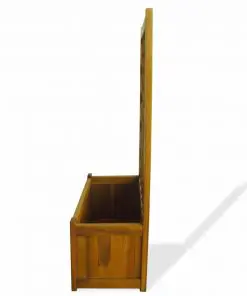vidaXL Garden Planter with Trellis Solid Acacia Wood