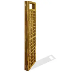vidaXL 4-Panel Room Divider / Trellis Solid Acacia Wood 160×170 cm