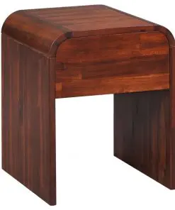 vidaXL Nightstand 41,5x42x52 cm Solid Acacia Wood