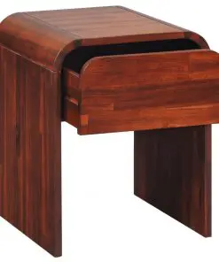 vidaXL Nightstand 41,5x42x52 cm Solid Acacia Wood