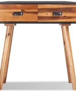 vidaXL Console Table Solid Acacia Wood 70x30x75 cm