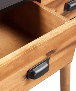 vidaXL Console Table Solid Acacia Wood 70x30x75 cm