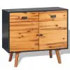 vidaXL Sideboard Solid Acacia Wood 90×33.5×83 cm